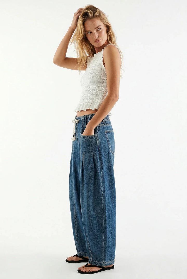 CAMILLA | JEANS PALAZZO CON COULISSE