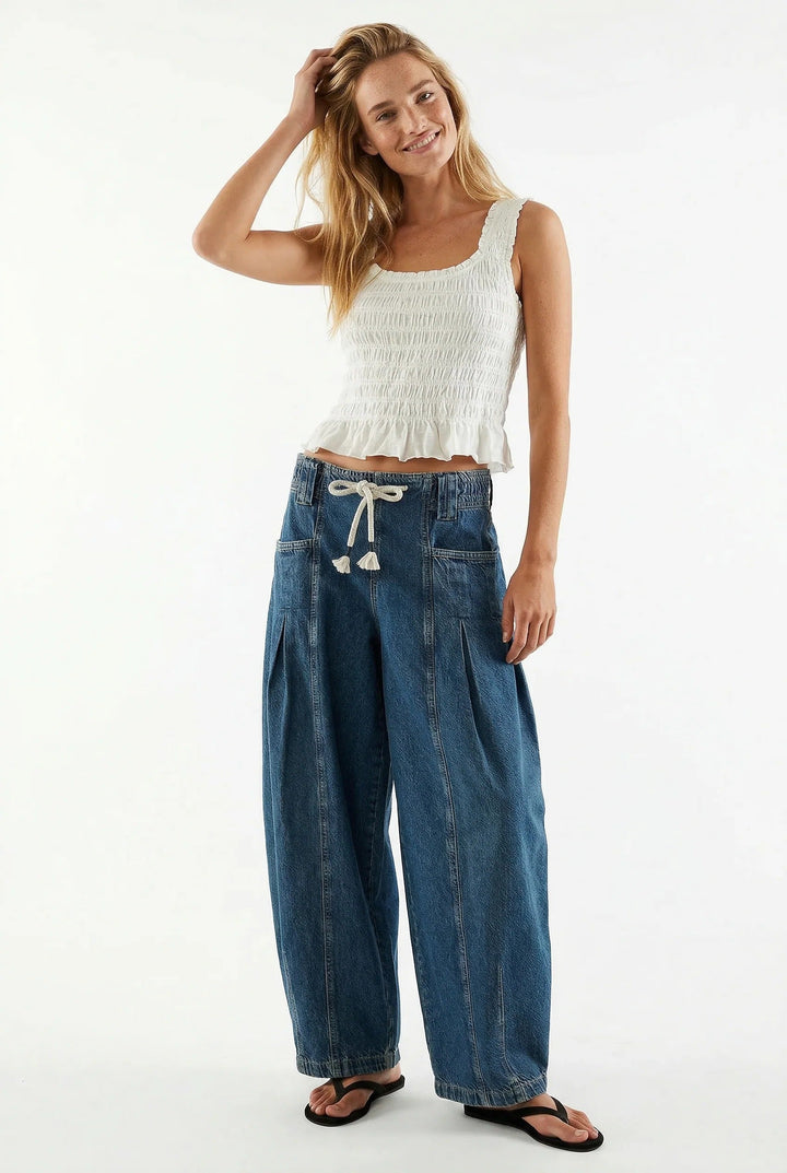 CAMILLA | JEANS PALAZZO CON COULISSE