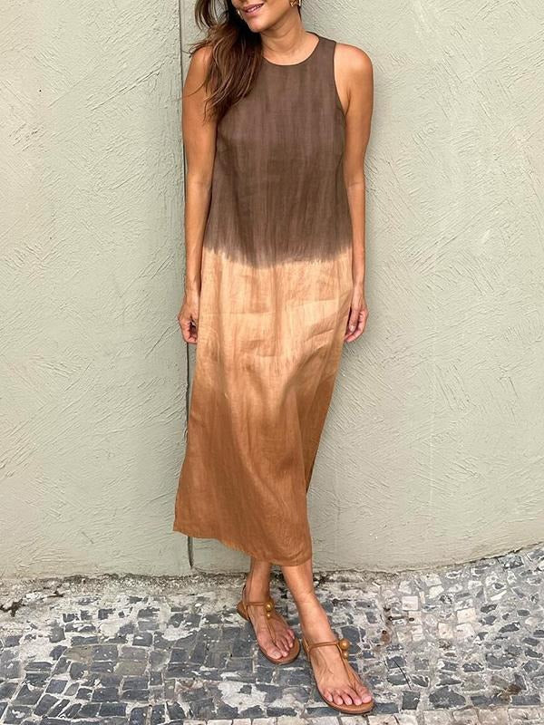 BEATRICE | ABITO LUNGO SFUMATO SENZA MANICHE