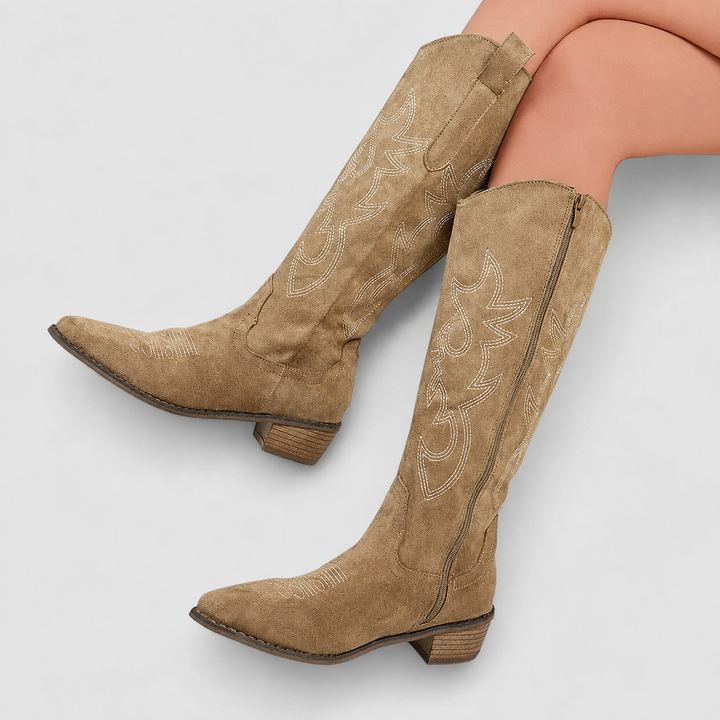 Isabella | Stivali Alti Stile Texano