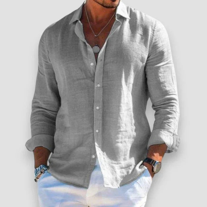 LORENZO | CAMICIA IN LINO ELEGANTE ESSENZIALE