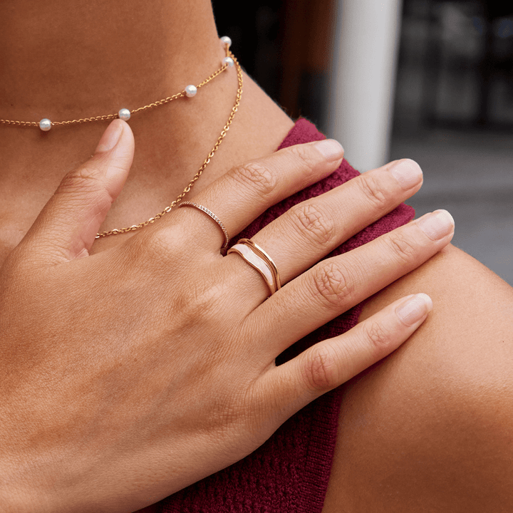 AUREA | ANELLO ELEGANTE BICOLORE