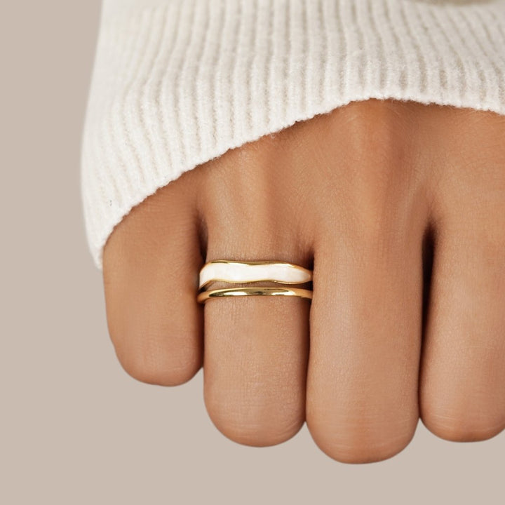 AUREA | ANELLO ELEGANTE BICOLORE