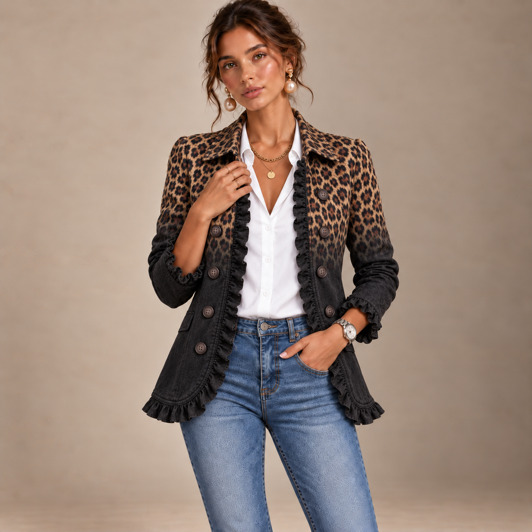 Notturna | Giacca Ombré Leopardo e Nero
