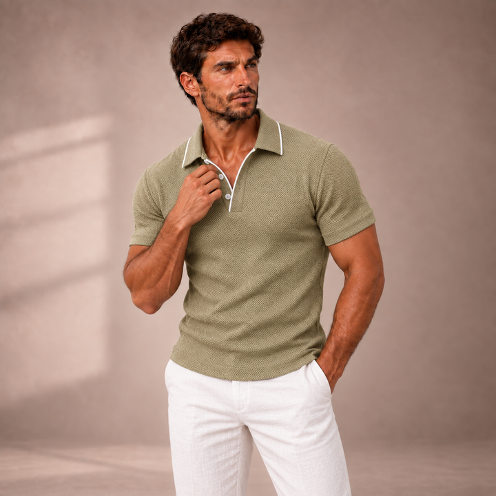 NICO | POLO PREMIUM TESTURIZZATA