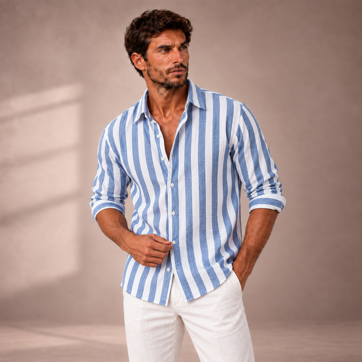 RAFFAELE | CAMICIA A RIGHE ELEGANTE MARE PREMIUM