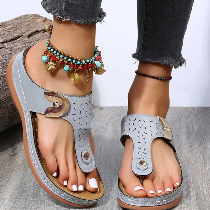 ZAHRA | SANDALI ORTOPEDICI COMFORT CON FASCIA A INFRADITO
