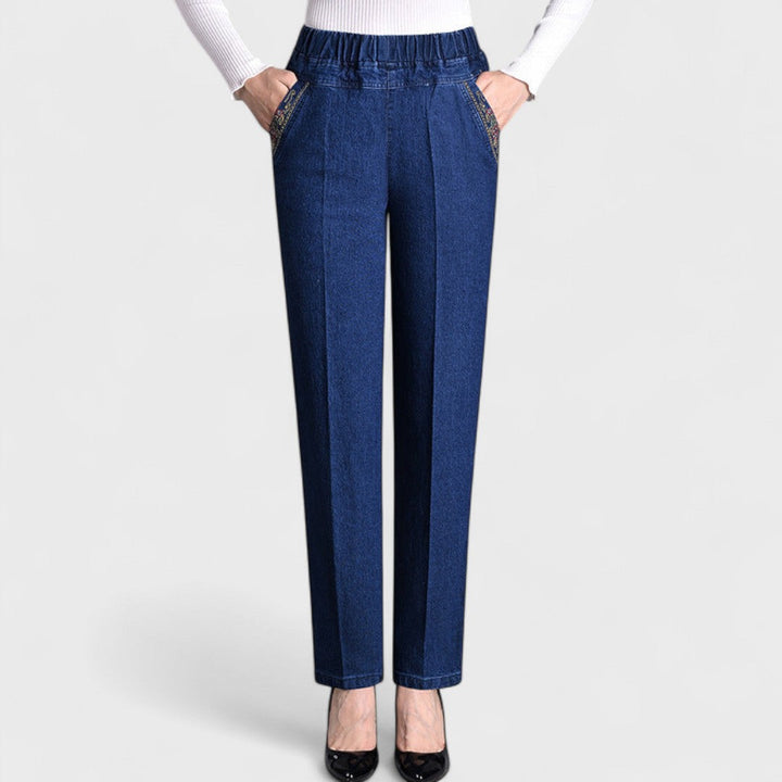 GIULIA | PANTALONI IN DENIM ELASTICIZZATI DAL TAGLIO ELEGANTE