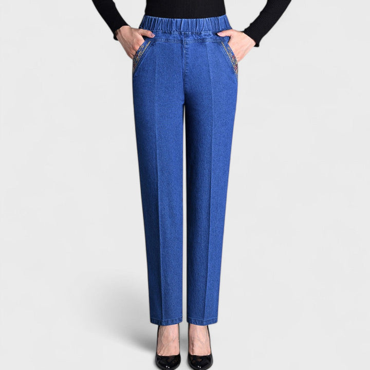 GIULIA | PANTALONI IN DENIM ELASTICIZZATI DAL TAGLIO ELEGANTE