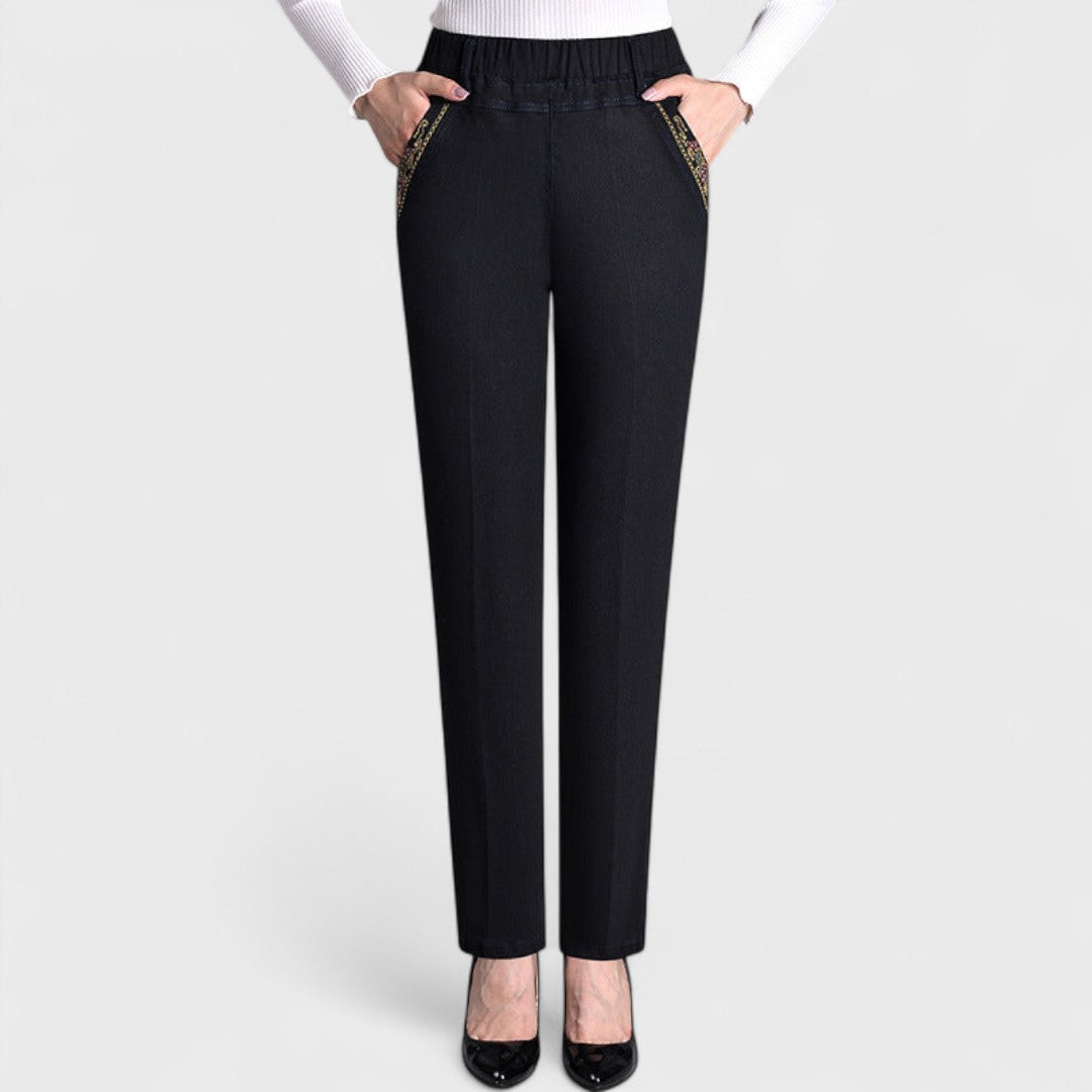 GIULIA | PANTALONI IN DENIM ELASTICIZZATI DAL TAGLIO ELEGANTE