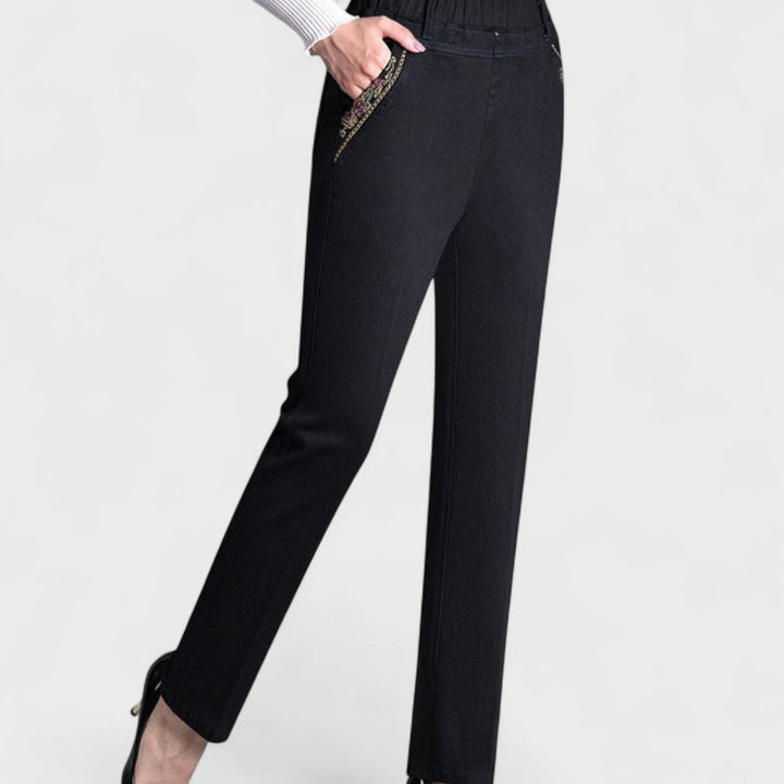GIULIA | PANTALONI IN DENIM ELASTICIZZATI DAL TAGLIO ELEGANTE