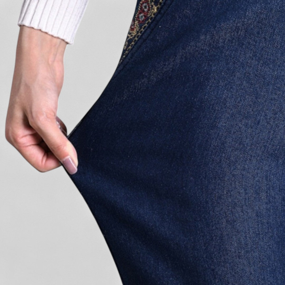 GIULIA | PANTALONI IN DENIM ELASTICIZZATI DAL TAGLIO ELEGANTE
