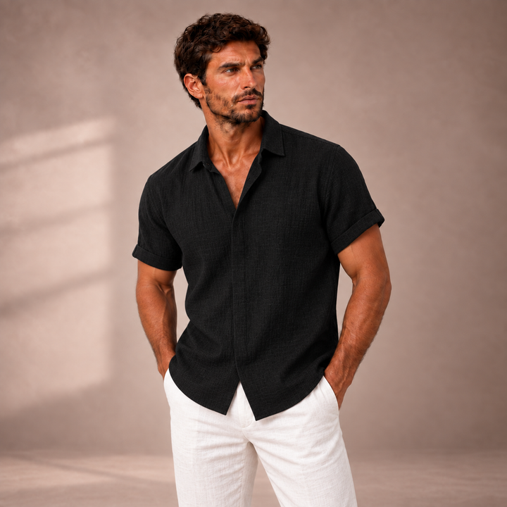 STEFANO | CAMICIA ELEGANTE A MANICHE CORTE