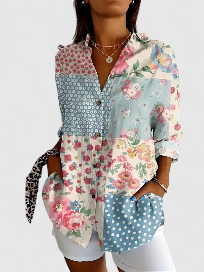 MARINA | CAMICIA ESTIVA STAMPA OCEANICA