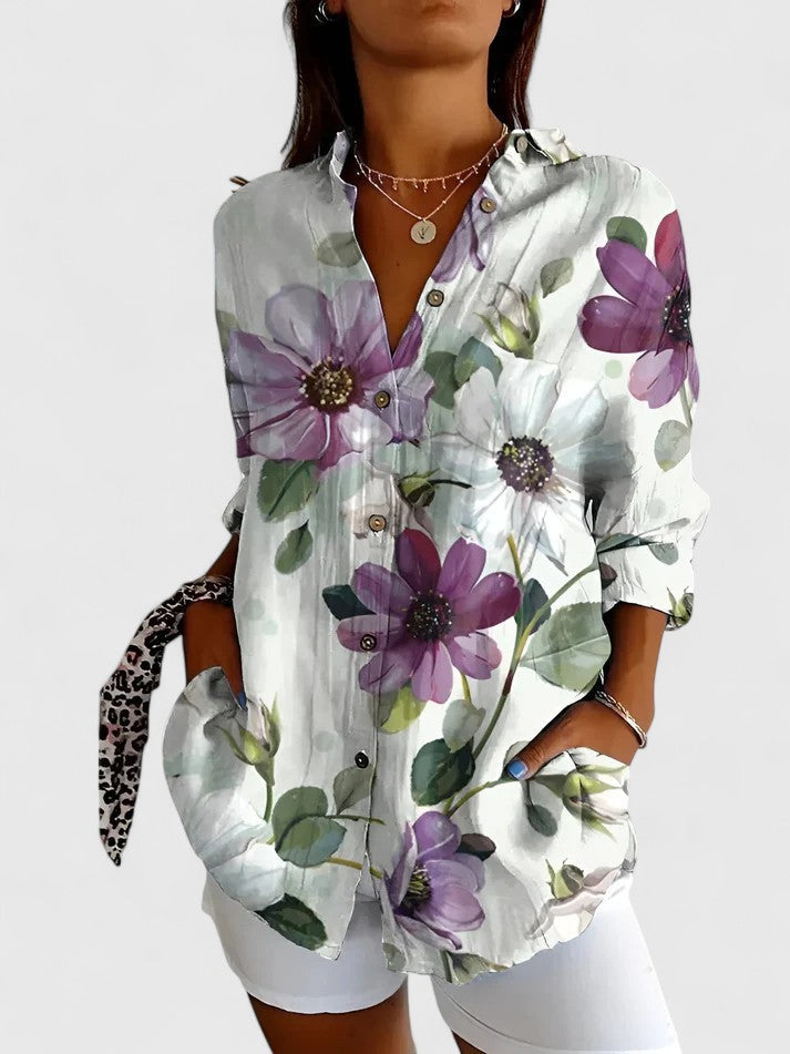 MARINA | CAMICIA ESTIVA STAMPA OCEANICA