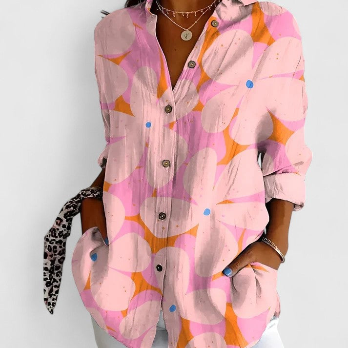 MARINA | CAMICIA ESTIVA STAMPA OCEANICA