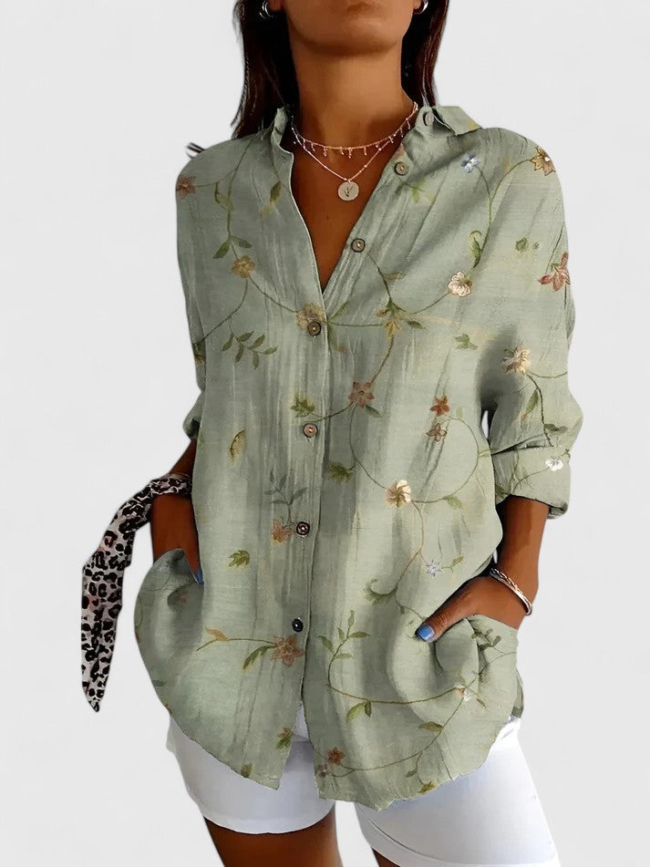 MARINA | CAMICIA ESTIVA STAMPA OCEANICA
