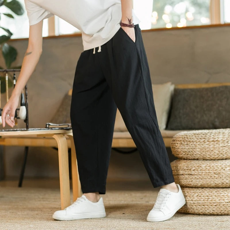 DIEGO | PANTALONI IN LINO RELAX