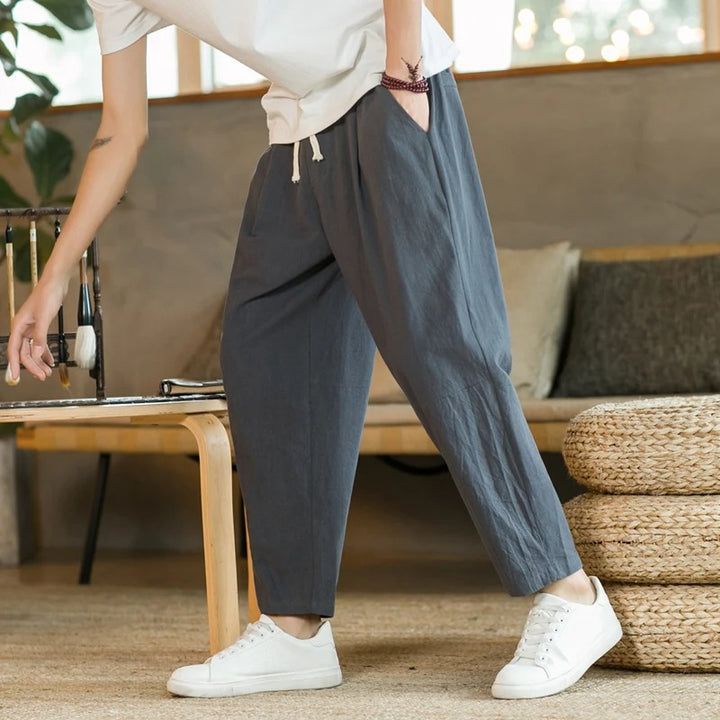 DIEGO | PANTALONI IN LINO RELAX