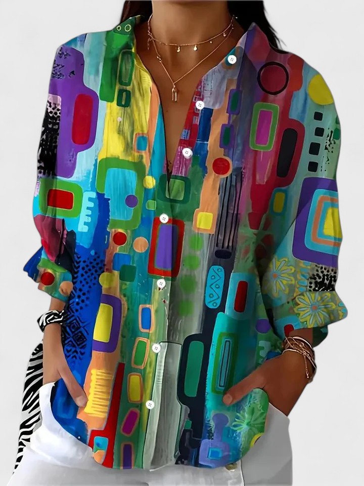 VITTORIA | BLUSA ARTISTICA COLORATA