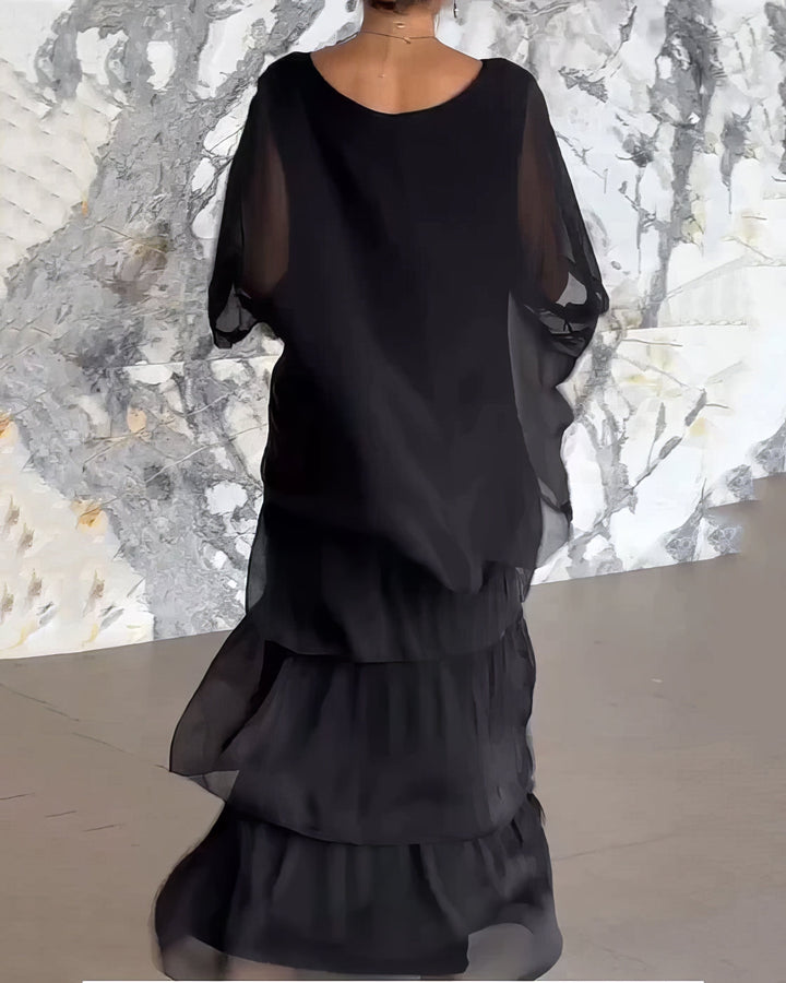 GIULIA | ABITO LUNGO A STRATI ELEGANTE