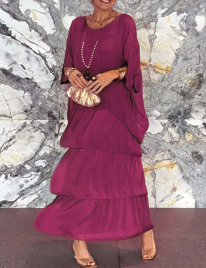 GIULIA | ABITO LUNGO A STRATI ELEGANTE