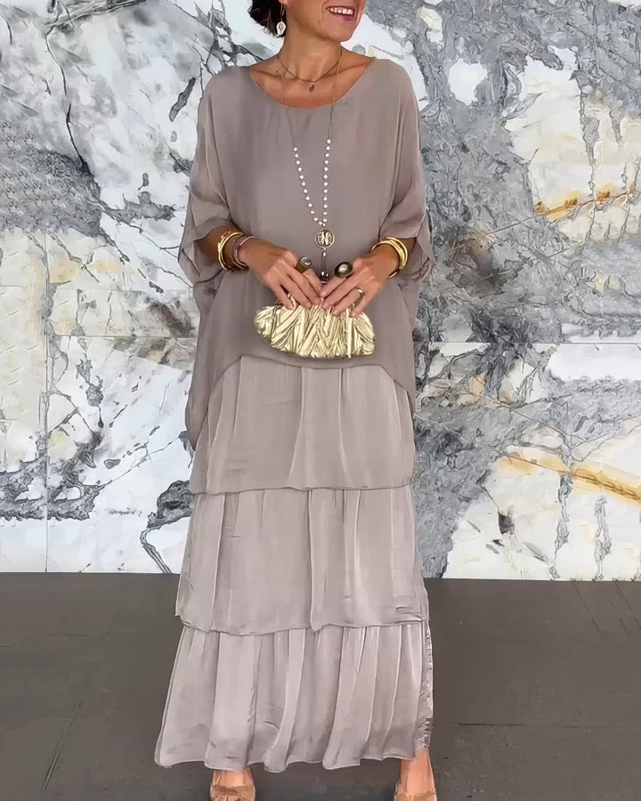 GIULIA | ABITO LUNGO A STRATI ELEGANTE