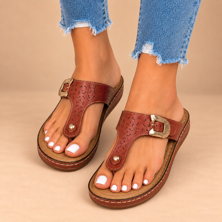ZAHRA | SANDALI ORTOPEDICI COMFORT CON FASCIA A INFRADITO