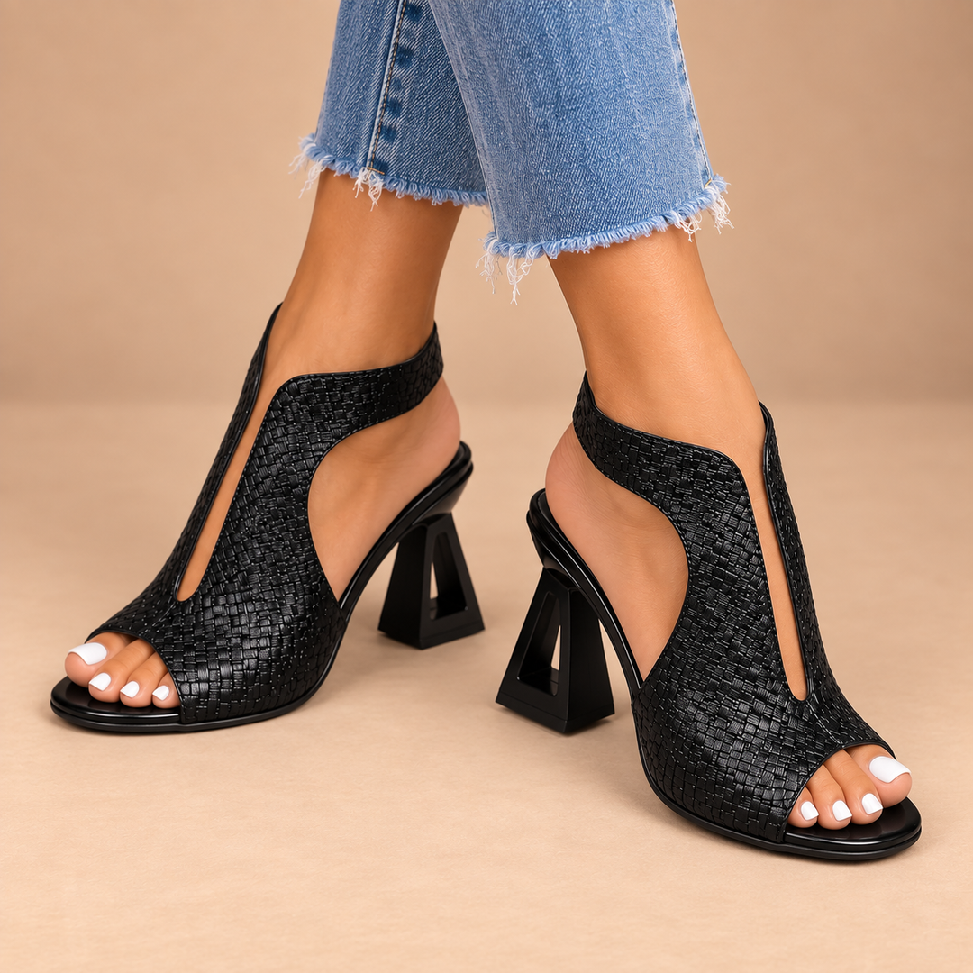 ZARIA | SANDALI ELEGANTI CON TACCO SCULTUREO